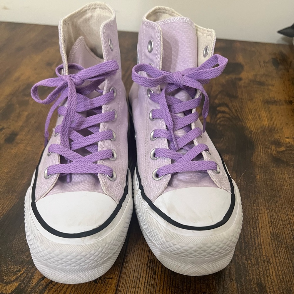 Converse Chuck Taylor All Star Lift Platform Sneakers Shoe SZ 6 Violet Purple - Picture 2 of 7